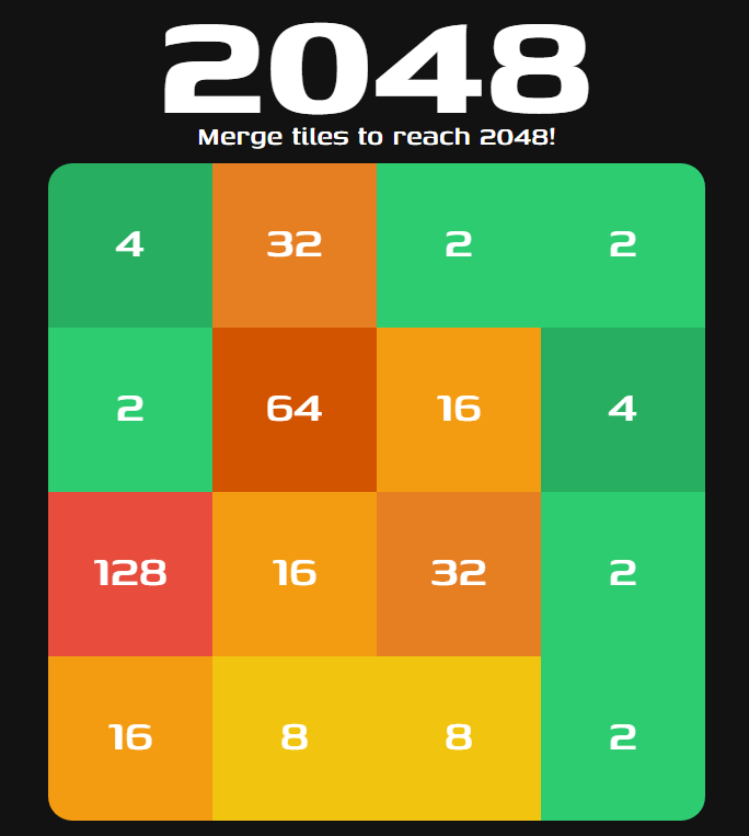 picture of my game 2048